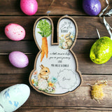 Personalised Bunny Shape Easter Treat Boards