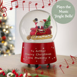 Personalised Musical Santa Snow Globe
