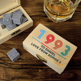 Personalised Big Age Whisky Stones