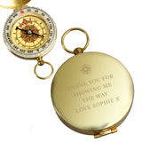 Personalised Free Text Keepsake Compass.