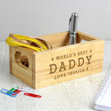 Personalised Worlds Best Mini Wooden Crate.