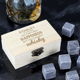 Personalised Happiness Whisky Stones.